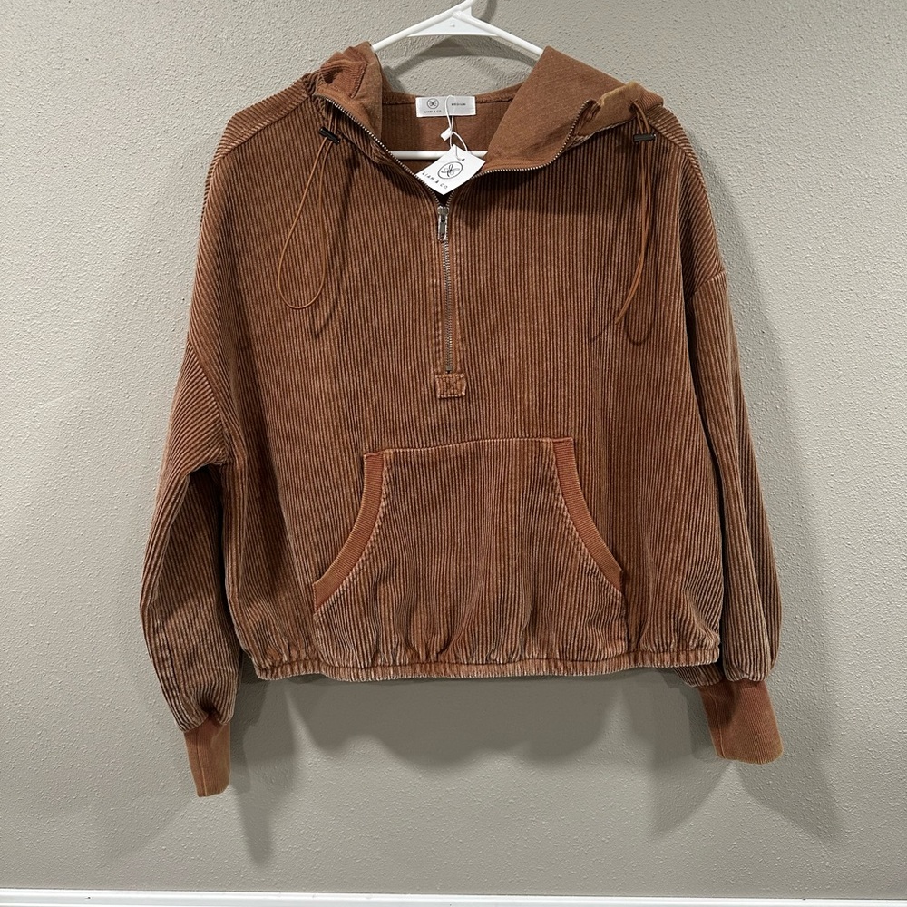 NWT Liam & Co Ribbed Sweatshirt